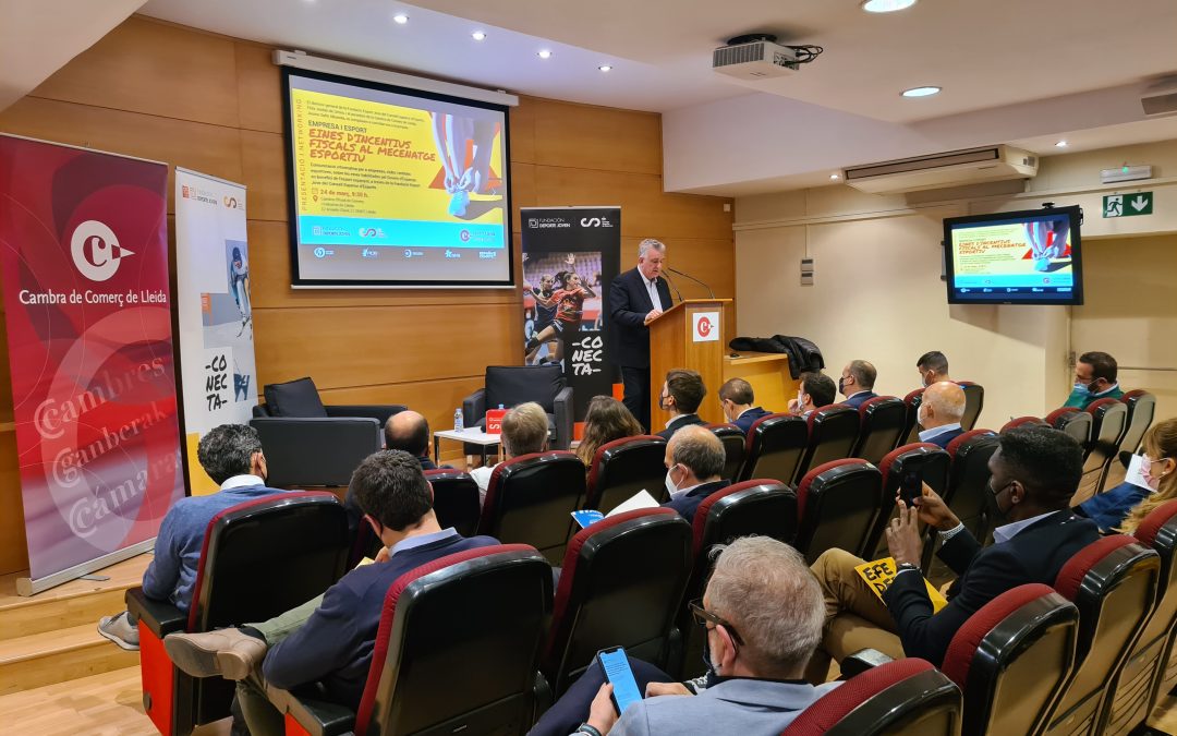 La Fundación Deporte Joven presenta la seva línia de col·laboració empresarial a la Cambra de Comerç de Lleida