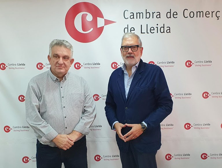 Reunió de treball entre Jaume Saltó i l’alcalde de Lleida